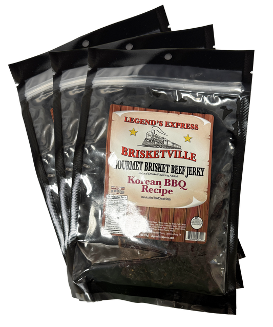 Brisketville Gourmet Brisket Beef Jerky - Korean BBQ(3pk)